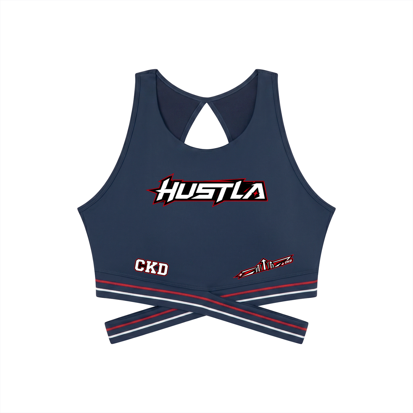 CITY KIDS navy cheer crossback top by GRIFFEY